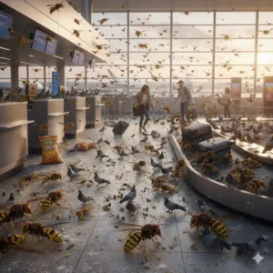 guepes et frelons aeroport