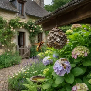 guepes et frelons jardin