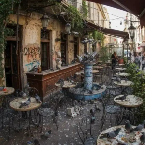 pigeons terrasse restaurant