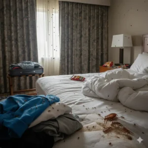 punaise de lit à l'hotel