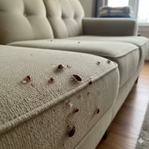 punaise de lit dans le canapé