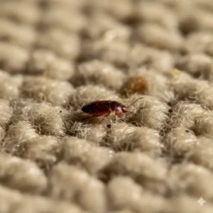 punaise de lit sur le tissu