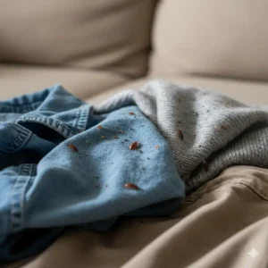punaise de lit sur les vetements