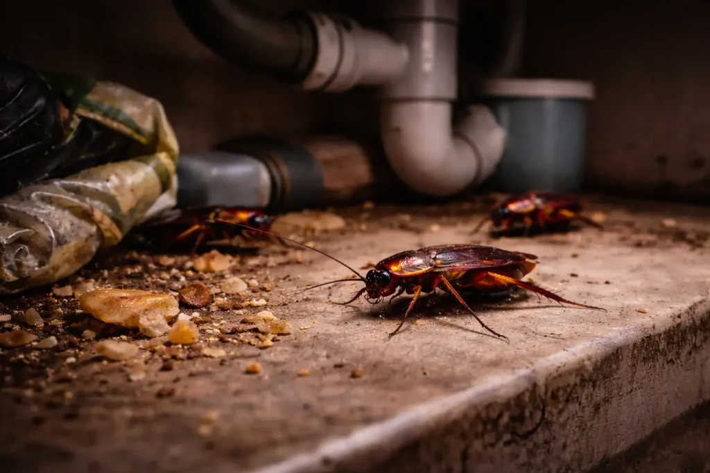 cafards canalysations