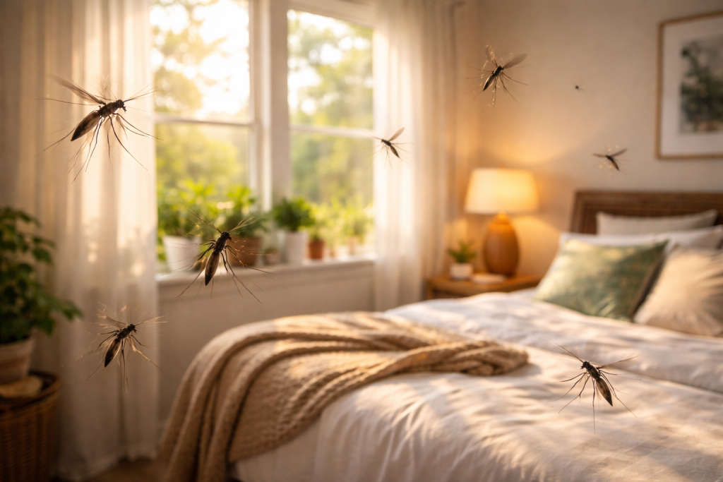 moustique dans la chambre piqure