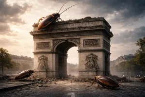 Paris arc de triomphe cafards
